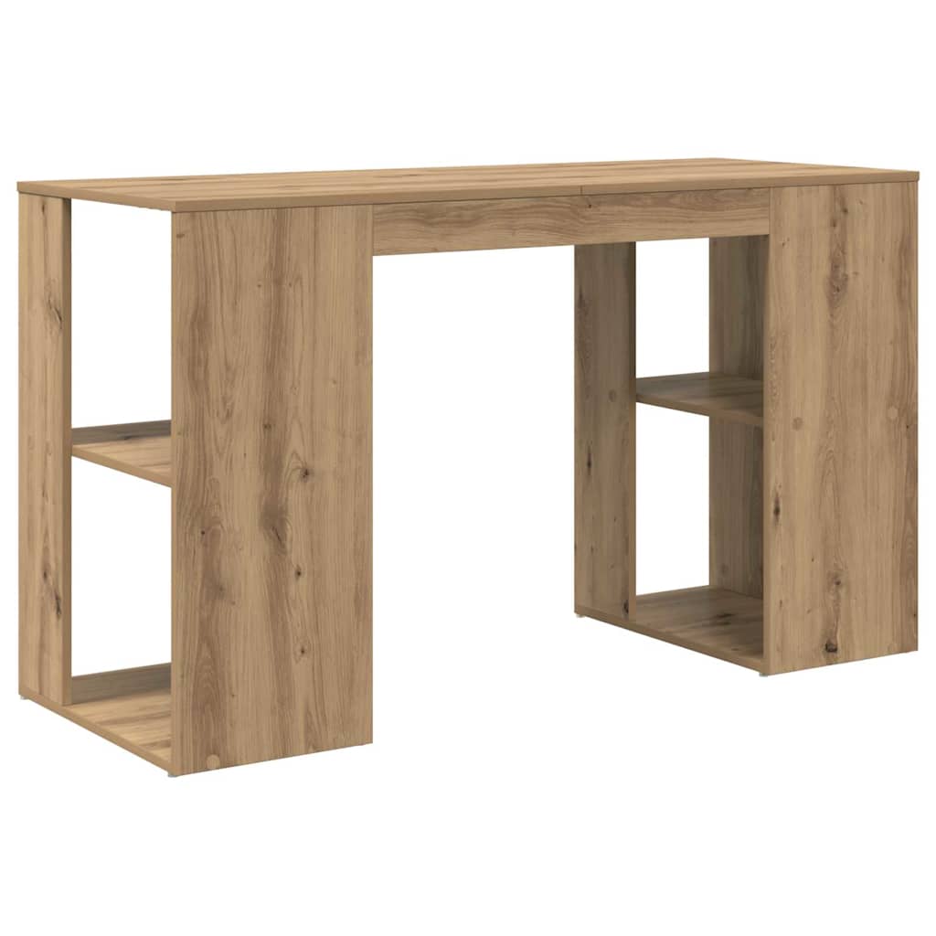Bureau avec Rangement chêne artisanal 130 x 50,5 x 75 cm - XIOS
