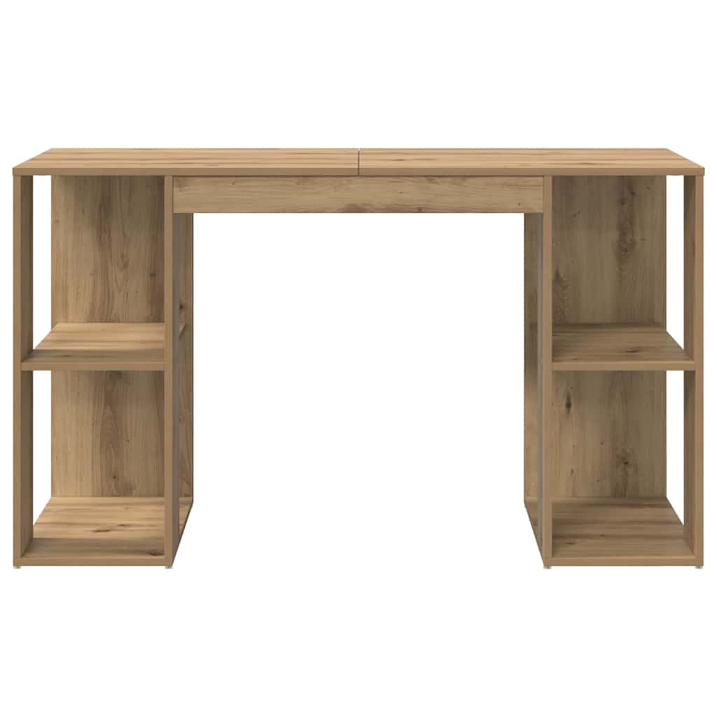 Bureau avec Rangement chêne artisanal 130 x 50,5 x 75 cm - XIOS
