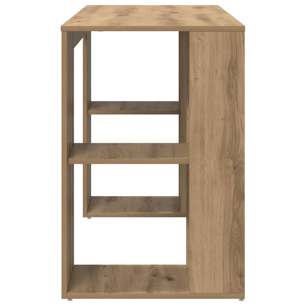 Bureau avec Rangement chêne artisanal 130 x 50,5 x 75 cm - XIOS