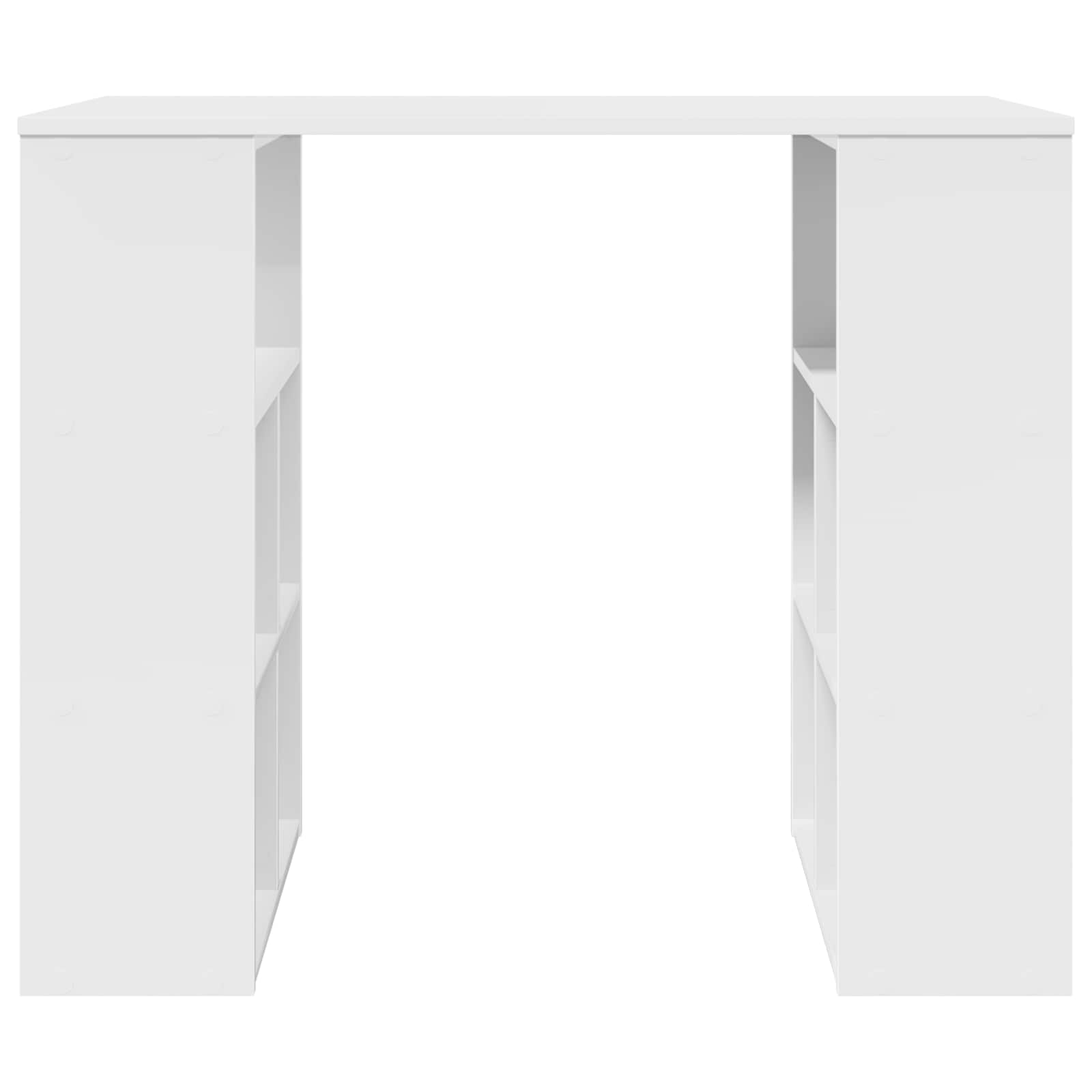 Bureau avec étagère Blanc 90 x 50 x 75 cm Bois d'ingénierie - XIOS