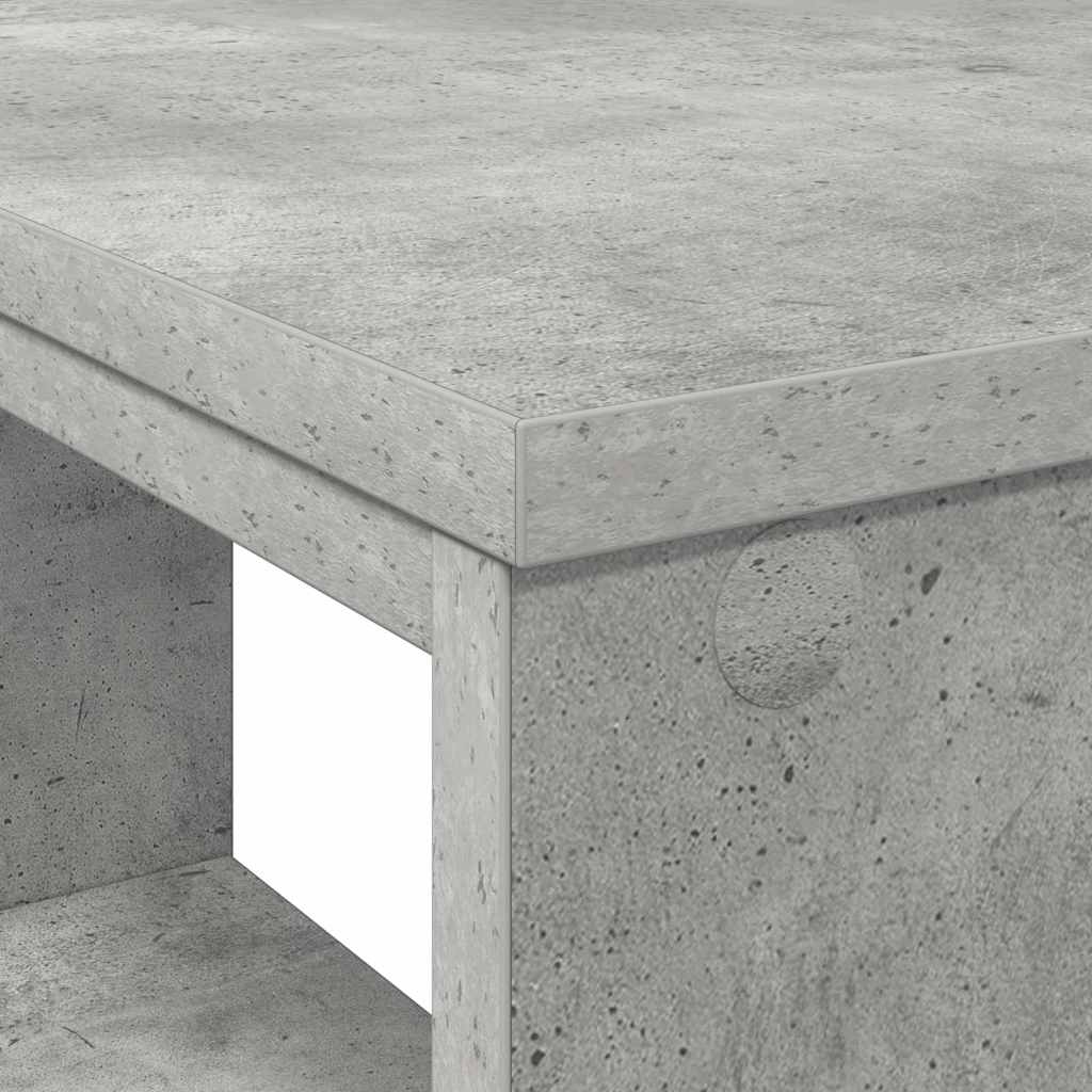 Bureau avec étagère Gris 90 x 50 x 75 cm Bois d'ingénierie - XIOS
