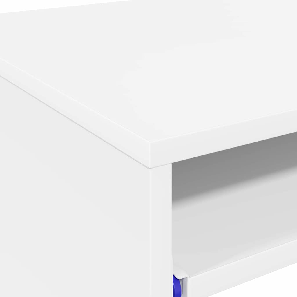 Bureau avec étagère Blanc 77,5 x 43 x 79 cm Bois d'ingénierie - XIOS