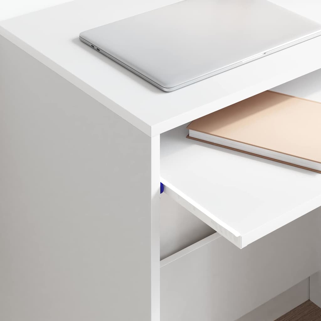 Bureau avec étagère Blanc 77,5 x 43 x 79 cm Bois d'ingénierie - XIOS