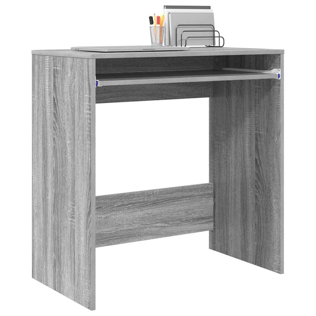 Bureau avec étagère Gris 77,5 x 43 x 79 cm Bois d'ingénierie - XIOS