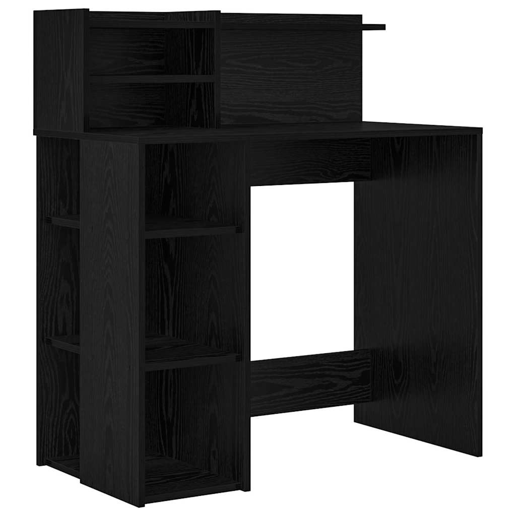 Bureau avec rangement Chêne noir 90 x 48 x 101,5 cm - XIOS