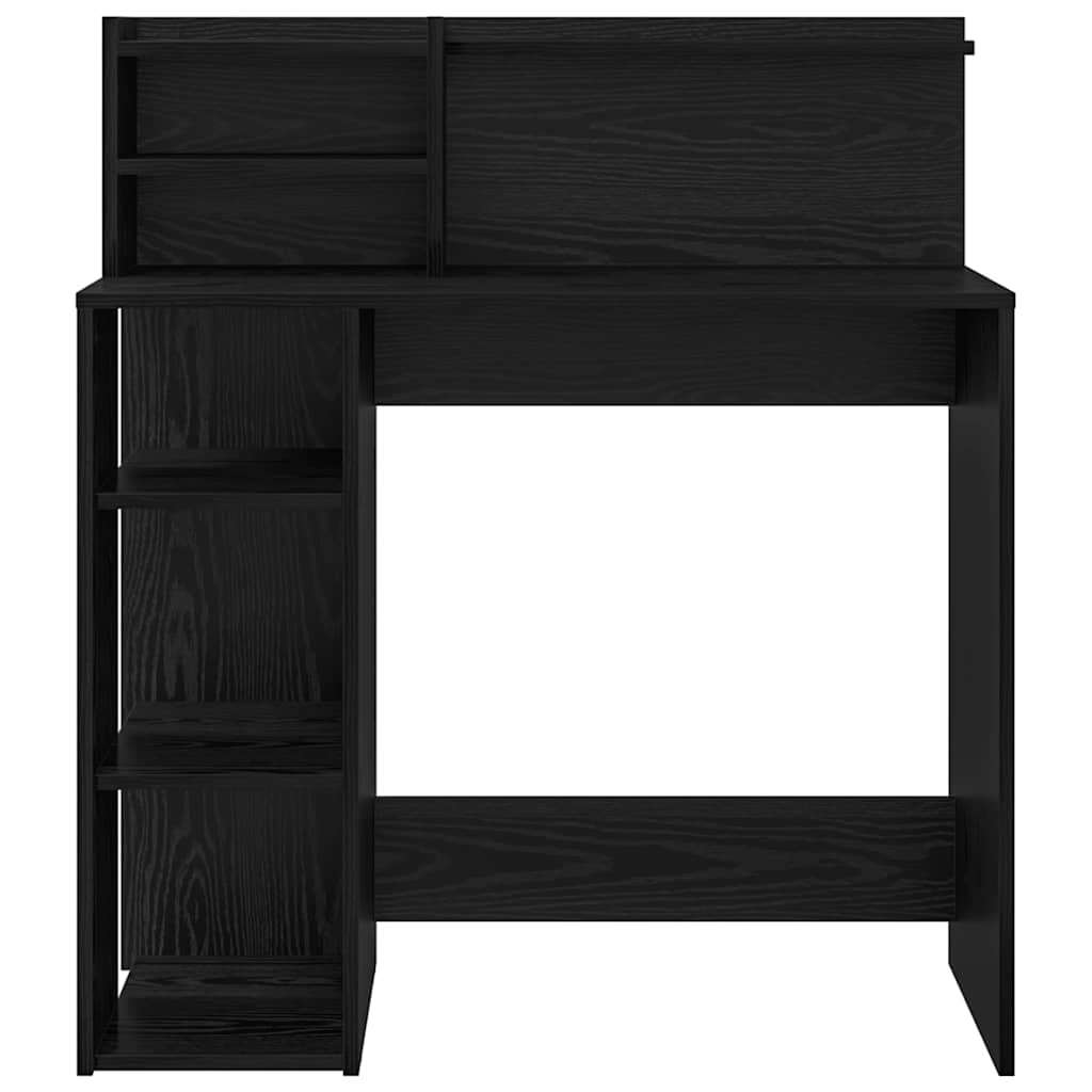 Bureau avec rangement Chêne noir 90 x 48 x 101,5 cm - XIOS