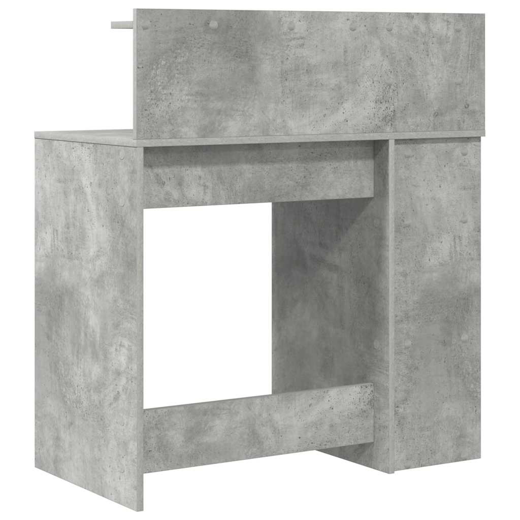 Bureau avec rangement Gris béton 90 x 48 x 101,5 cm - XIOS