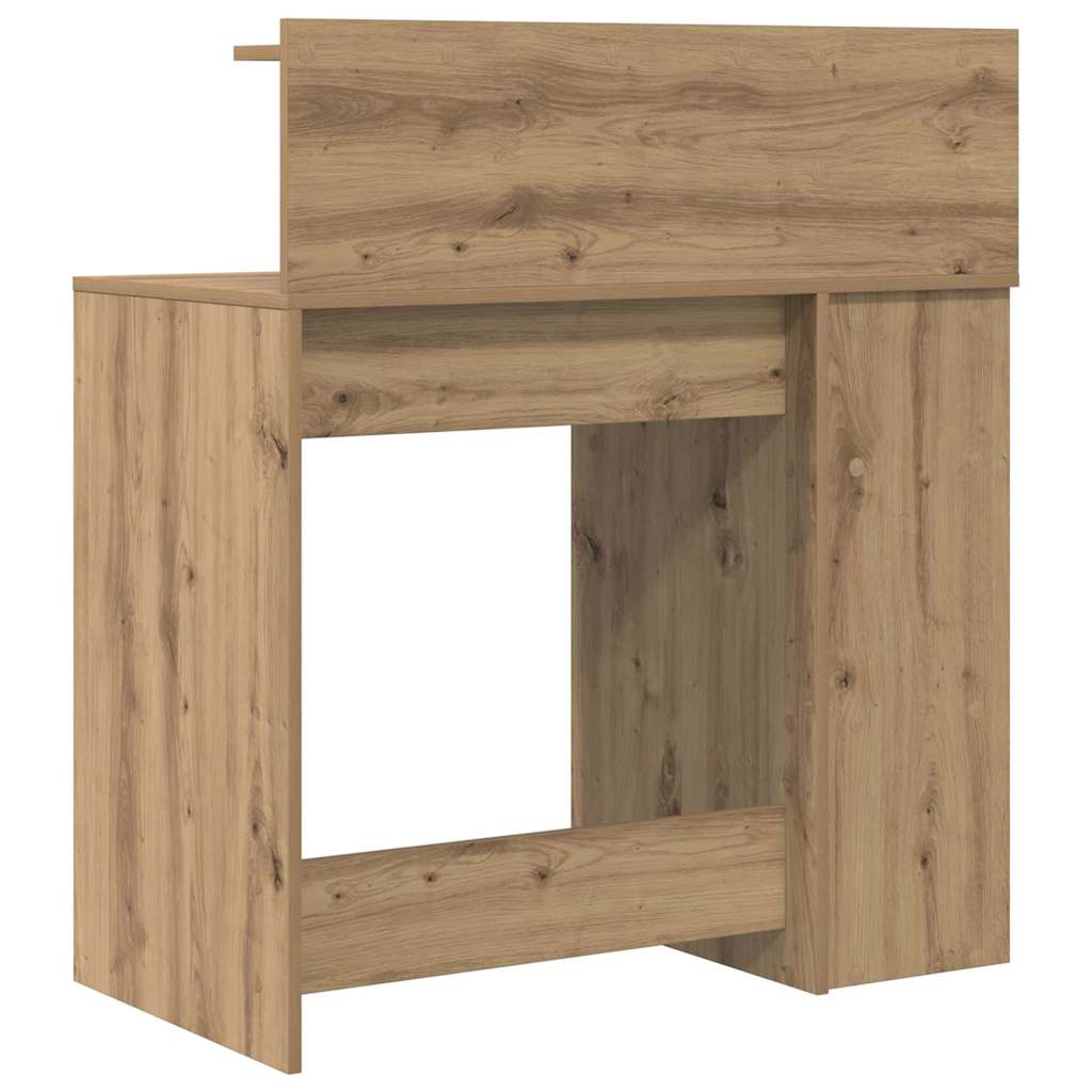 Bureau avec rangement chêne artisanal 90 x 48 x 101,5 cm - XIOS