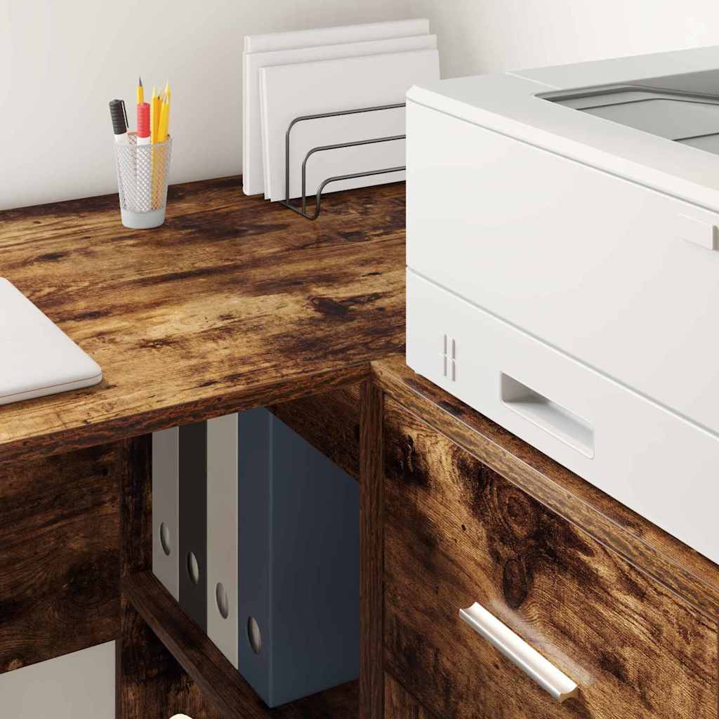 Bureau Chêne fumé 102 x 50 x 75 cm Bois d'ingénierie - XIOS