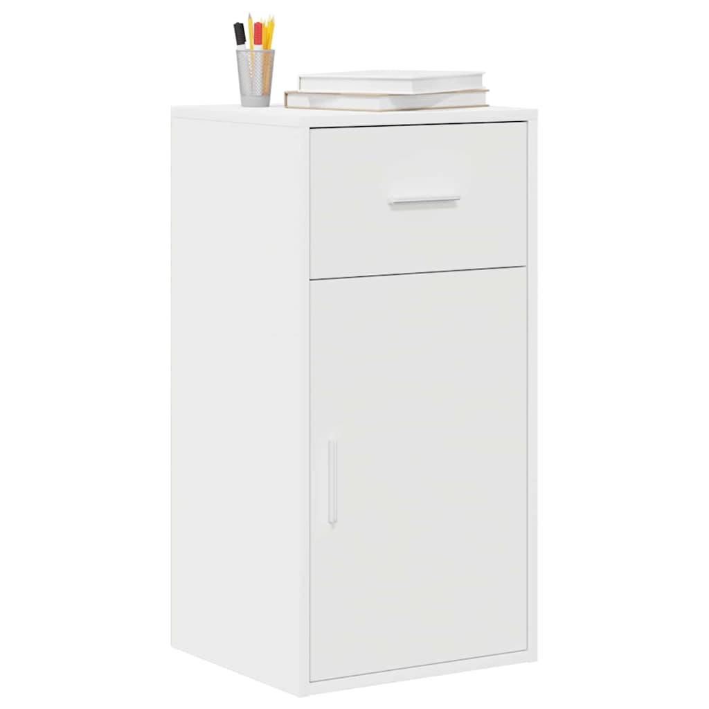 Buffet avec tiroir Blanc 38 x 34,5 x 75 cm Bois d'ingénierie - XIOS