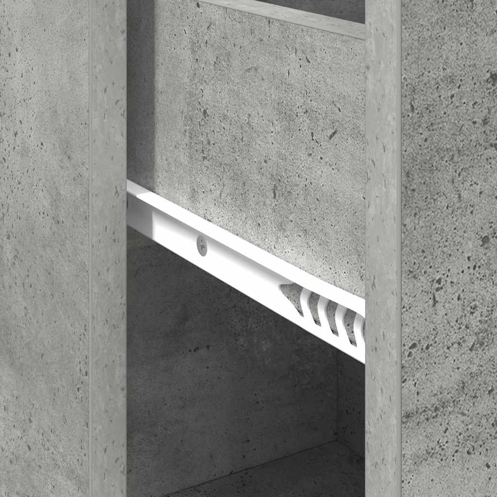 Buffet Gris béton 38 x 34,5 x 75 cm Bois d'ingénierie - XIOS