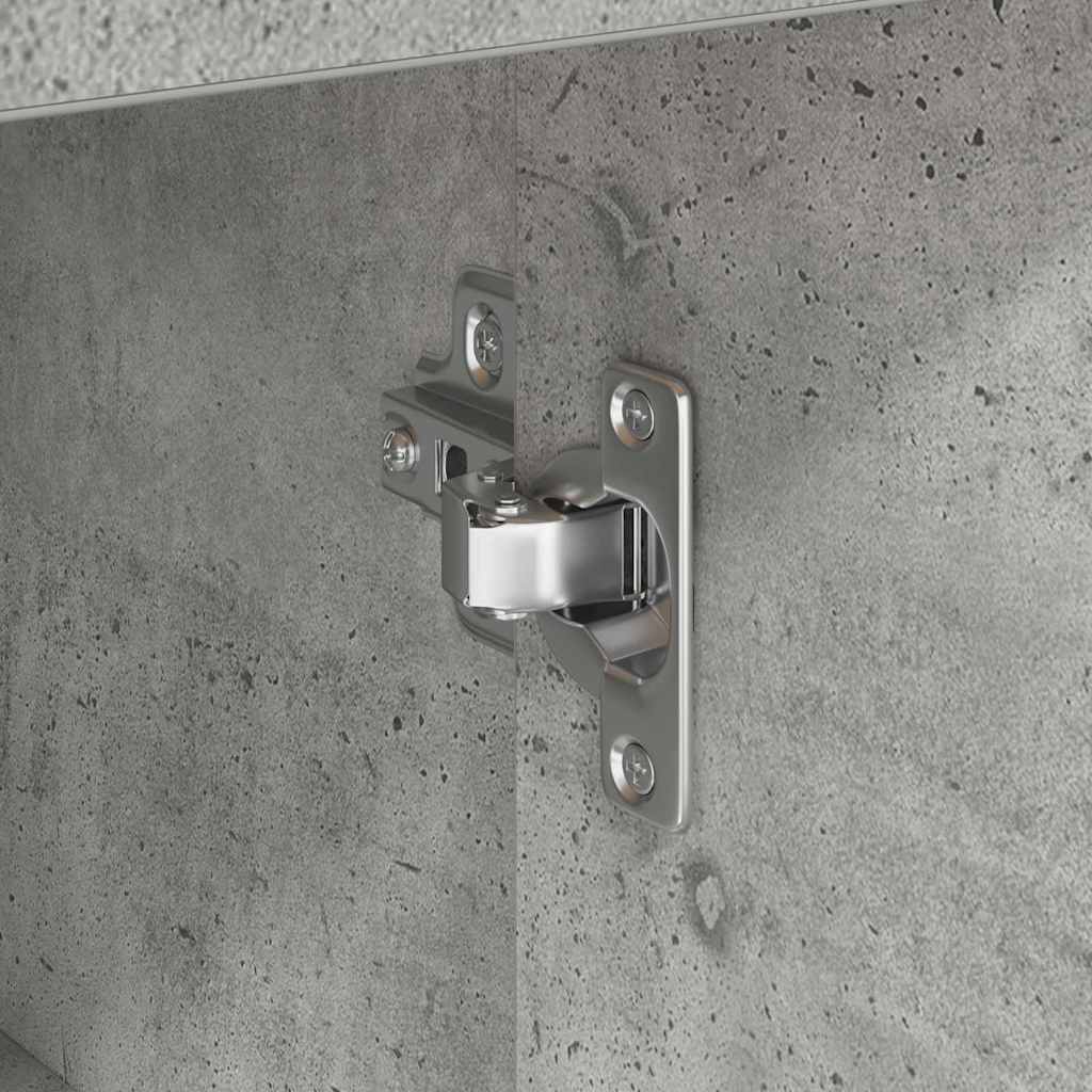 Buffet Gris béton 38 x 34,5 x 75 cm Bois d'ingénierie - XIOS