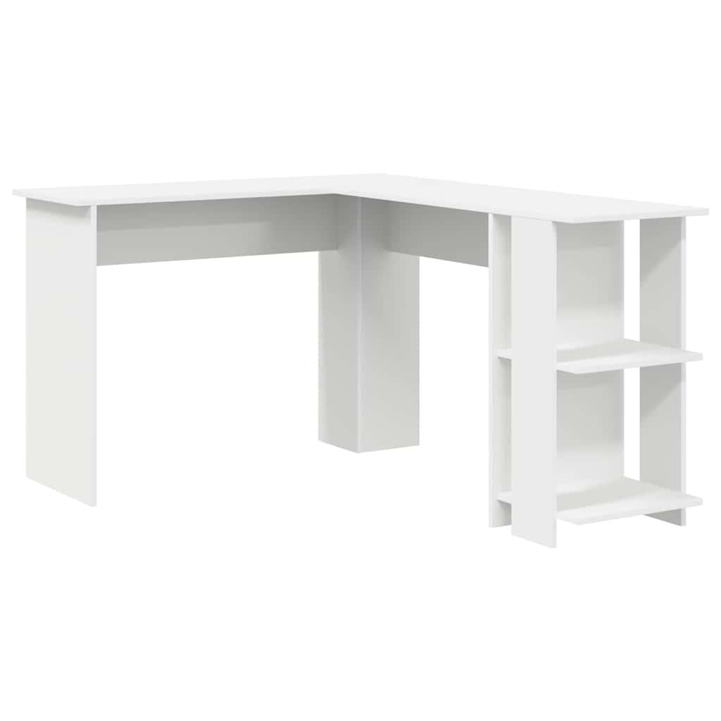 Bureau d'angle avec rangement Blanc 140 x 113.5 x 75 cm - XIOS
