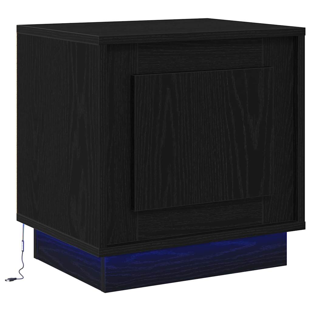 Cabinet de chevet avec 2 pcs Noir 44 x 34,5 x 45 cm - XIOS