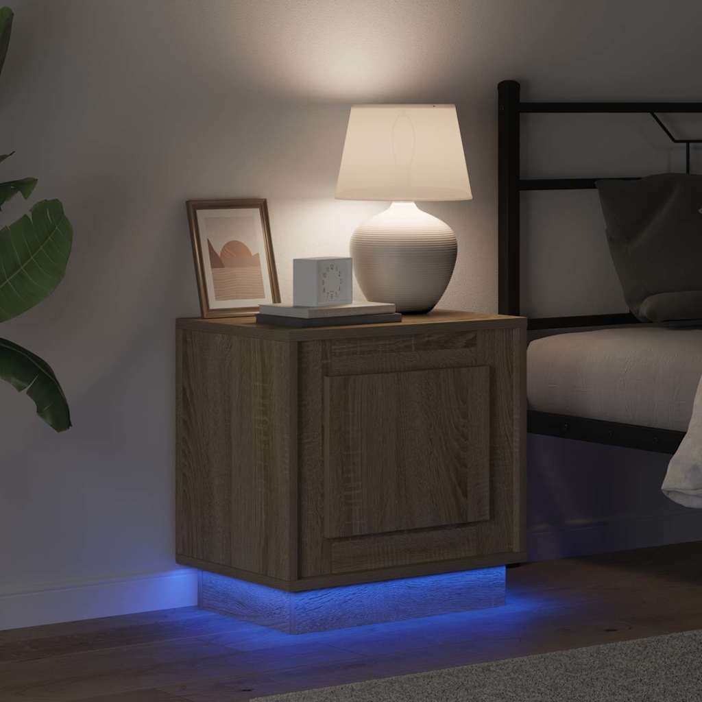 Cabinet de chevet avec 2 pcs Chêne sonoma 44 x 34,5 x 45 cm - XIOS