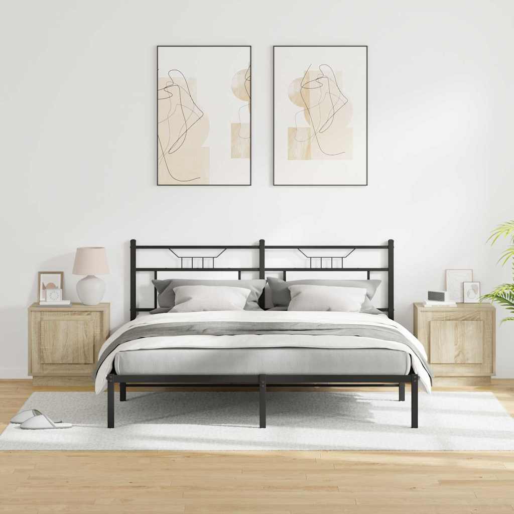 Cabinet de chevet avec 2 pcs Chêne sonoma 44 x 34,5 x 45 cm - XIOS