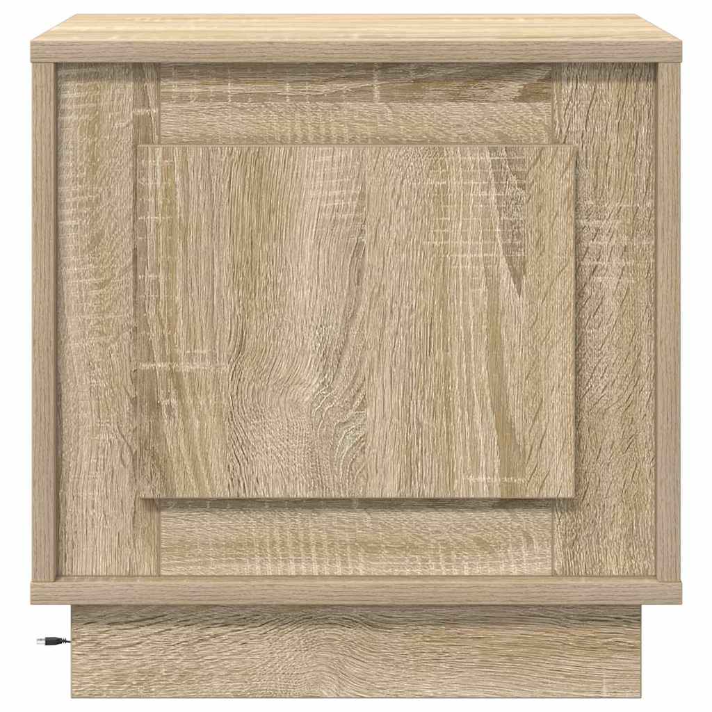 Cabinet de chevet avec 2 pcs Chêne sonoma 44 x 34,5 x 45 cm - XIOS
