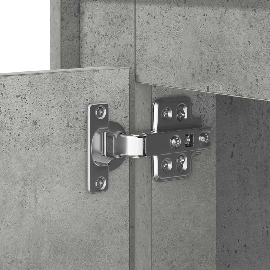 Cabinet de chevet avec Gris béton 44 x 34,5 x 45 cm - XIOS