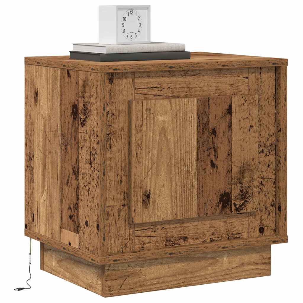 Cabinet de chevet avec Bois ancien 44 x 34,5 x 45 cm - XIOS