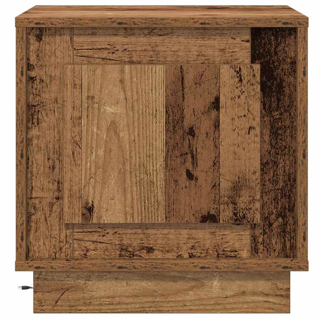 Cabinet de chevet avec 2 pcs Bois ancien 44 x 34,5 x 45 cm - XIOS