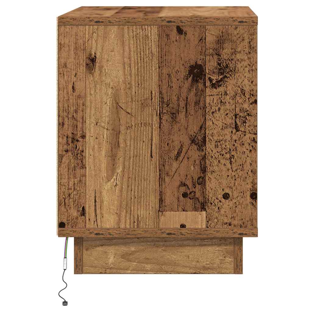 Cabinet de chevet avec 2 pcs Bois ancien 44 x 34,5 x 45 cm - XIOS