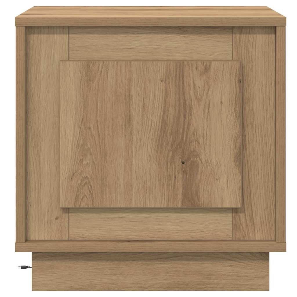 Cabinet de chevet avec Chêne artisanal 44 x 34,5 x 45 cm - XIOS