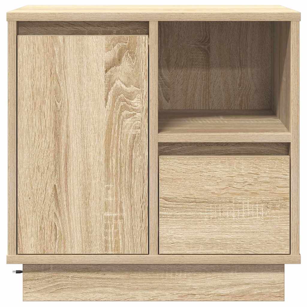 Cabinet de chevet avec tiroir Chêne sonoma 50 x 34.5 x 50 cm. - XIOS