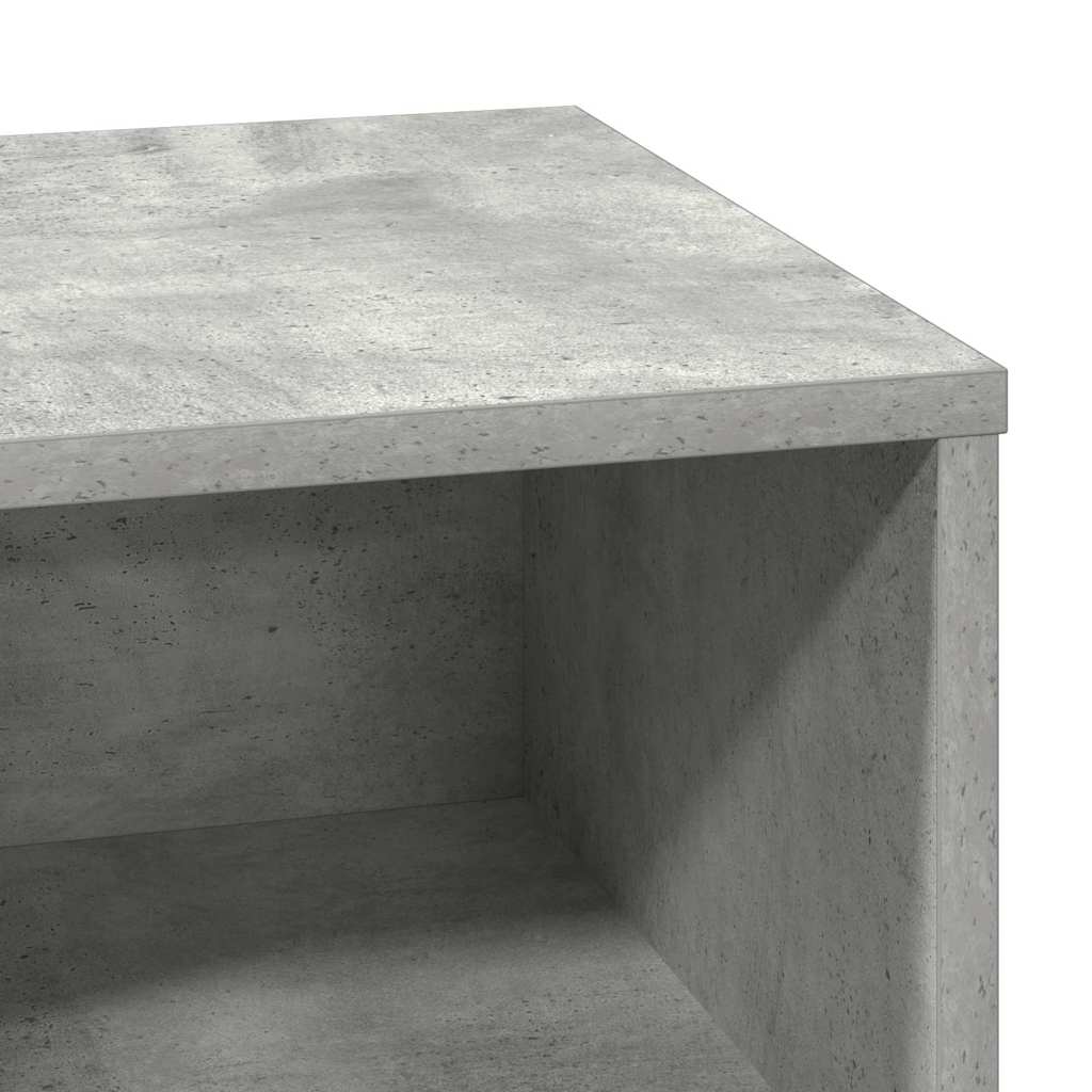 Cabinet de chevet avec tiroir Gris béton 50 x 34.5 x 50 cm. - XIOS
