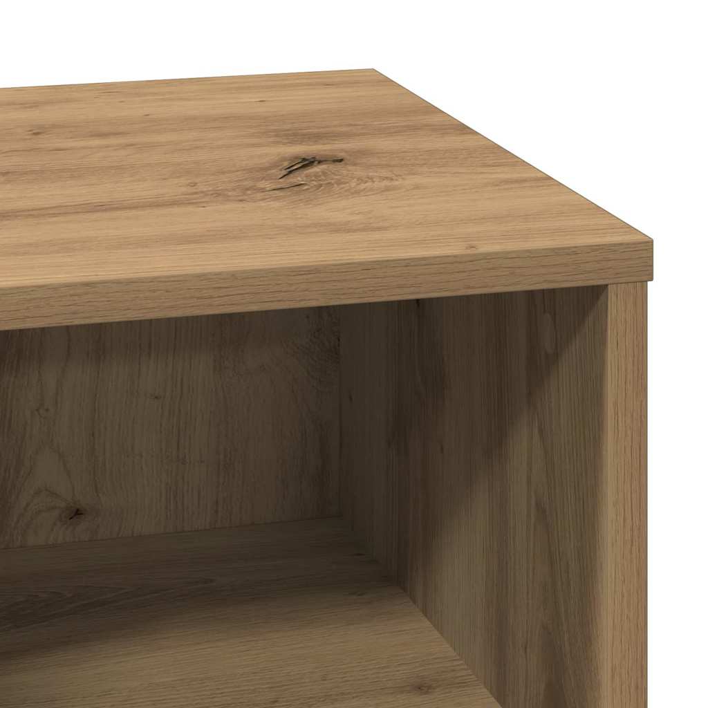 Cabinet de chevet avec chêne artisanal 50 x 34.5 x 50 cm. - XIOS