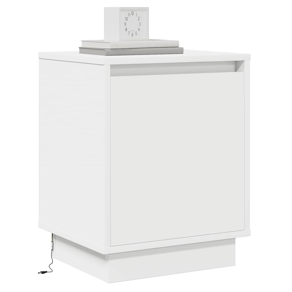 Cabinet de chevet avec 2 pcs Blanc 39 x 34.5 x 50 cm - XIOS