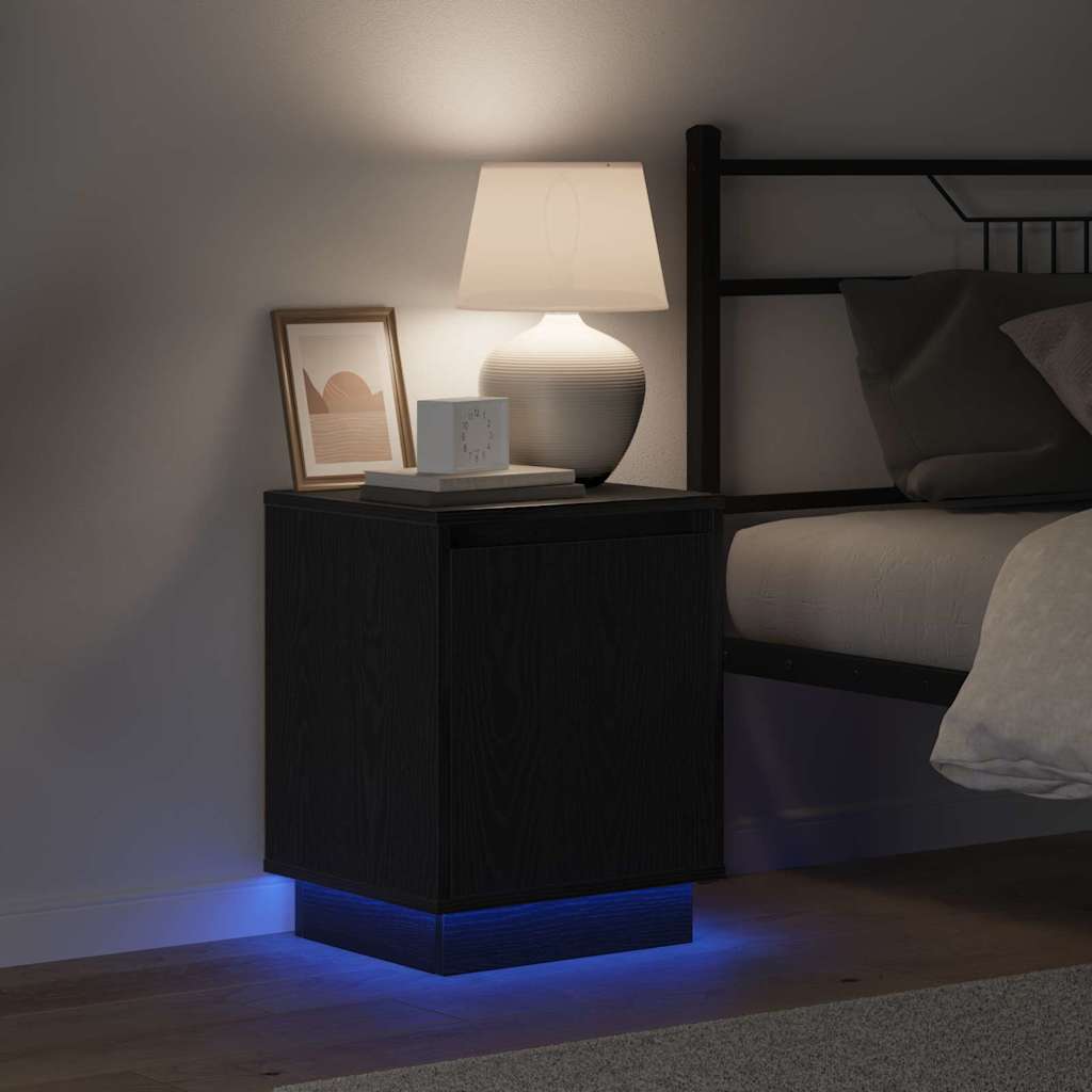 Cabinet de chevet avec 2 pcs Noir 39 x 34.5 x 50 cm - XIOS