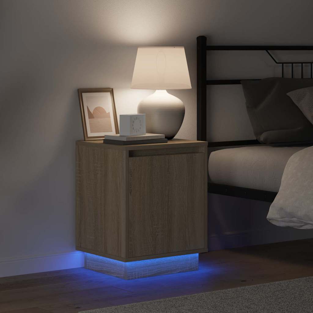 Cabinet de chevet avec Chêne sonoma 39 x 34.5 x 50 cm - XIOS