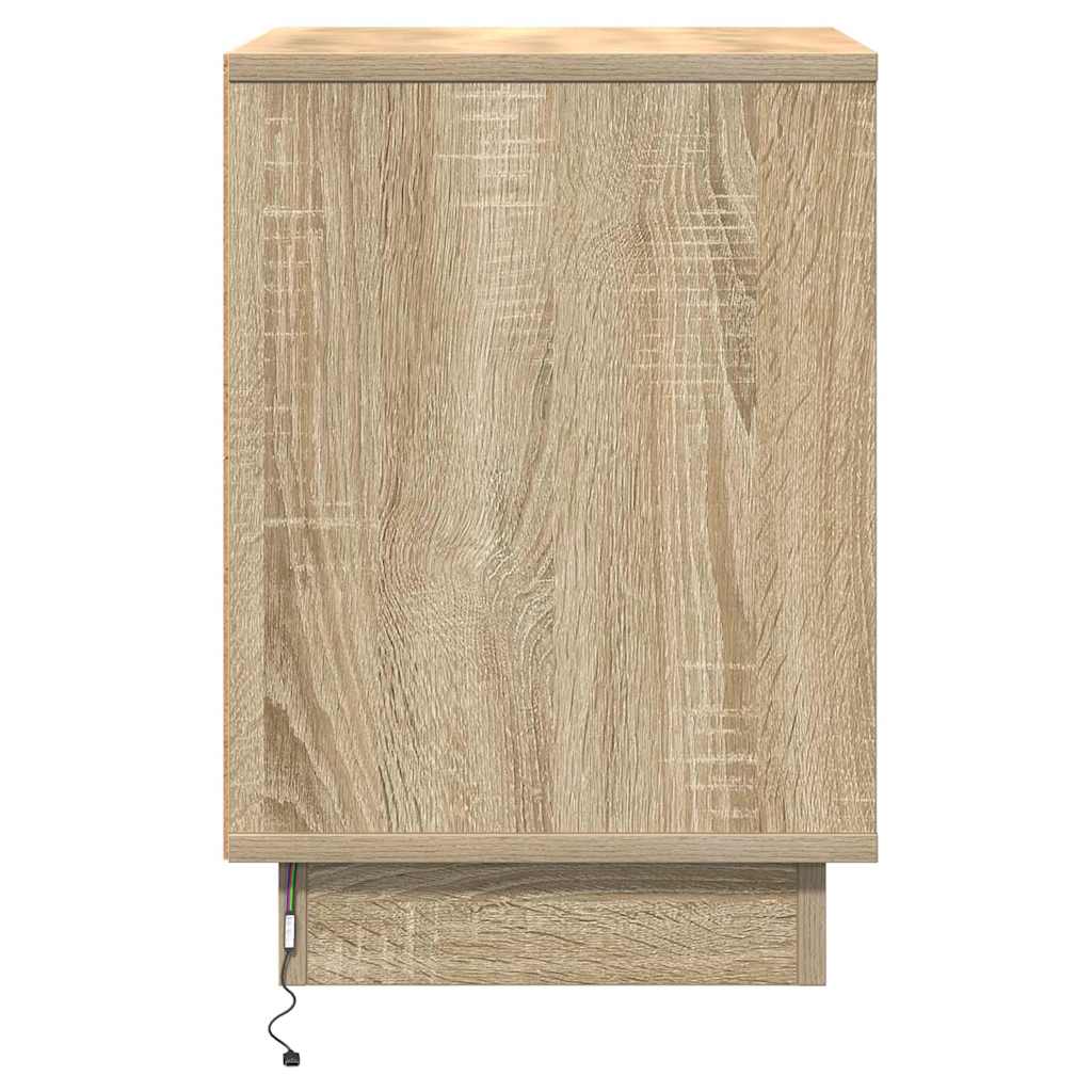 Cabinet de chevet avec 2 pcs Chêne sonoma 39 x 34.5 x 50 cm - XIOS