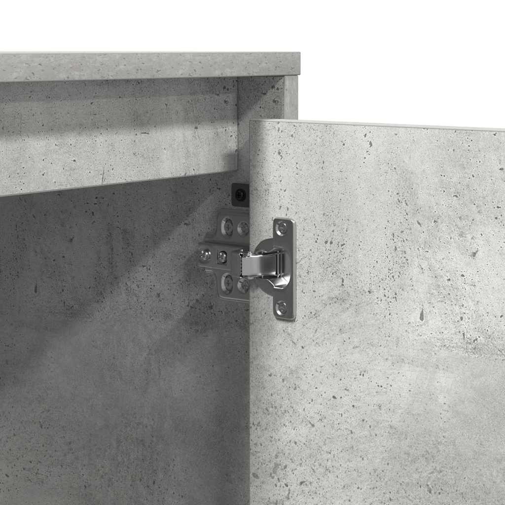 Cabinet de chevet avec Gris béton 39 x 34.5 x 50 cm - XIOS