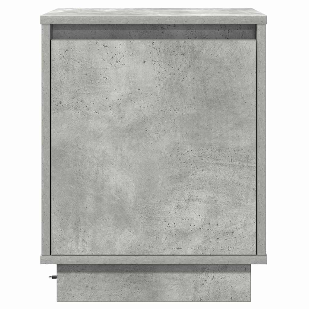 Cabinet de chevet avec Gris béton 39 x 34.5 x 50 cm - XIOS