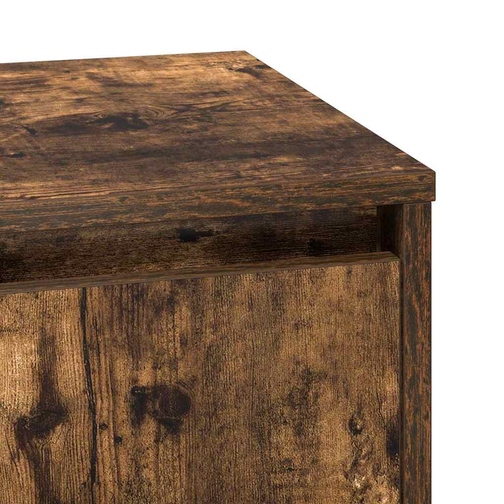 Cabinet de chevet avec 2 pcs Chêne fumé 39 x 34.5 x 50 cm - XIOS