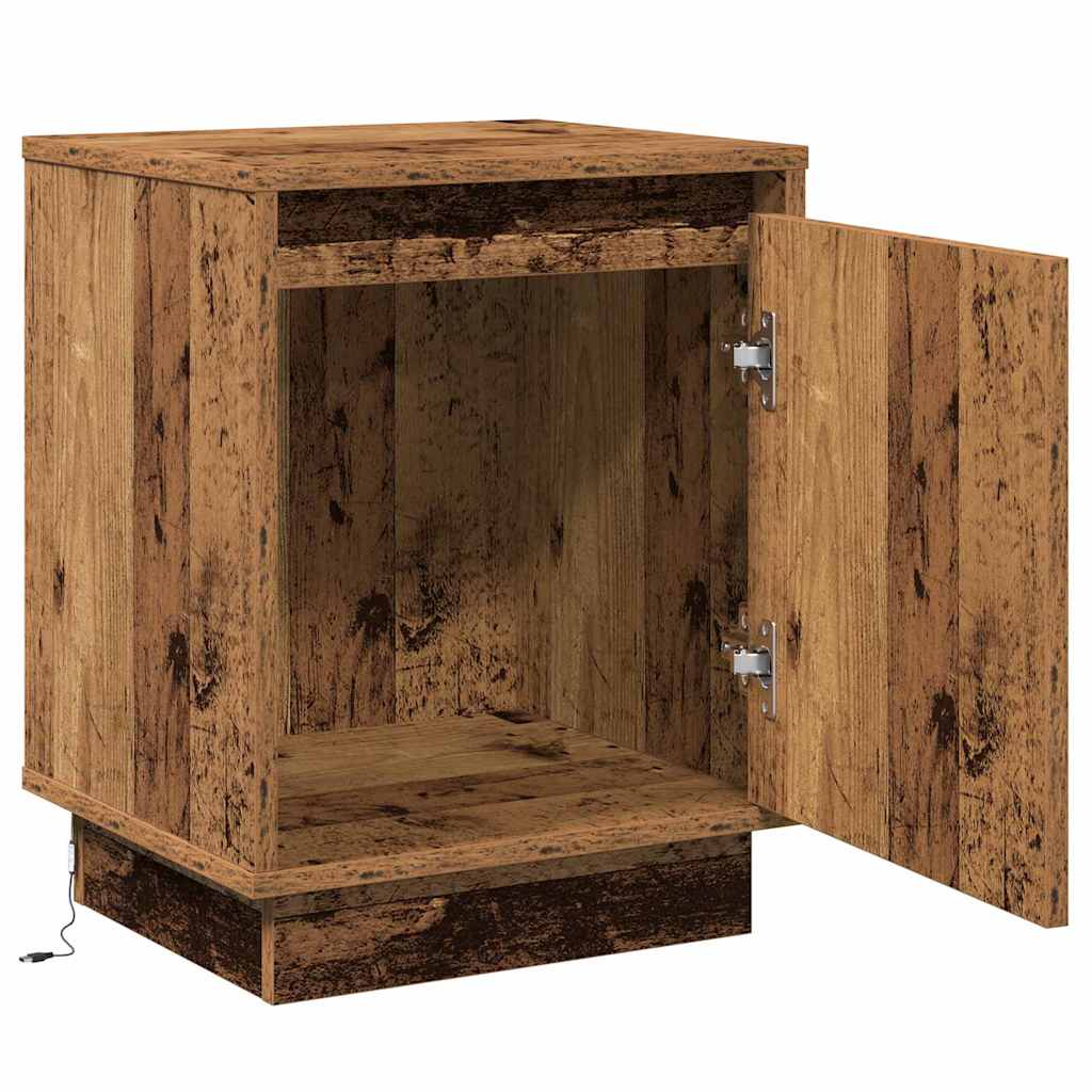 Cabinet de chevet avec Bois Ancien 39 x 34.5 x 50 cm - XIOS