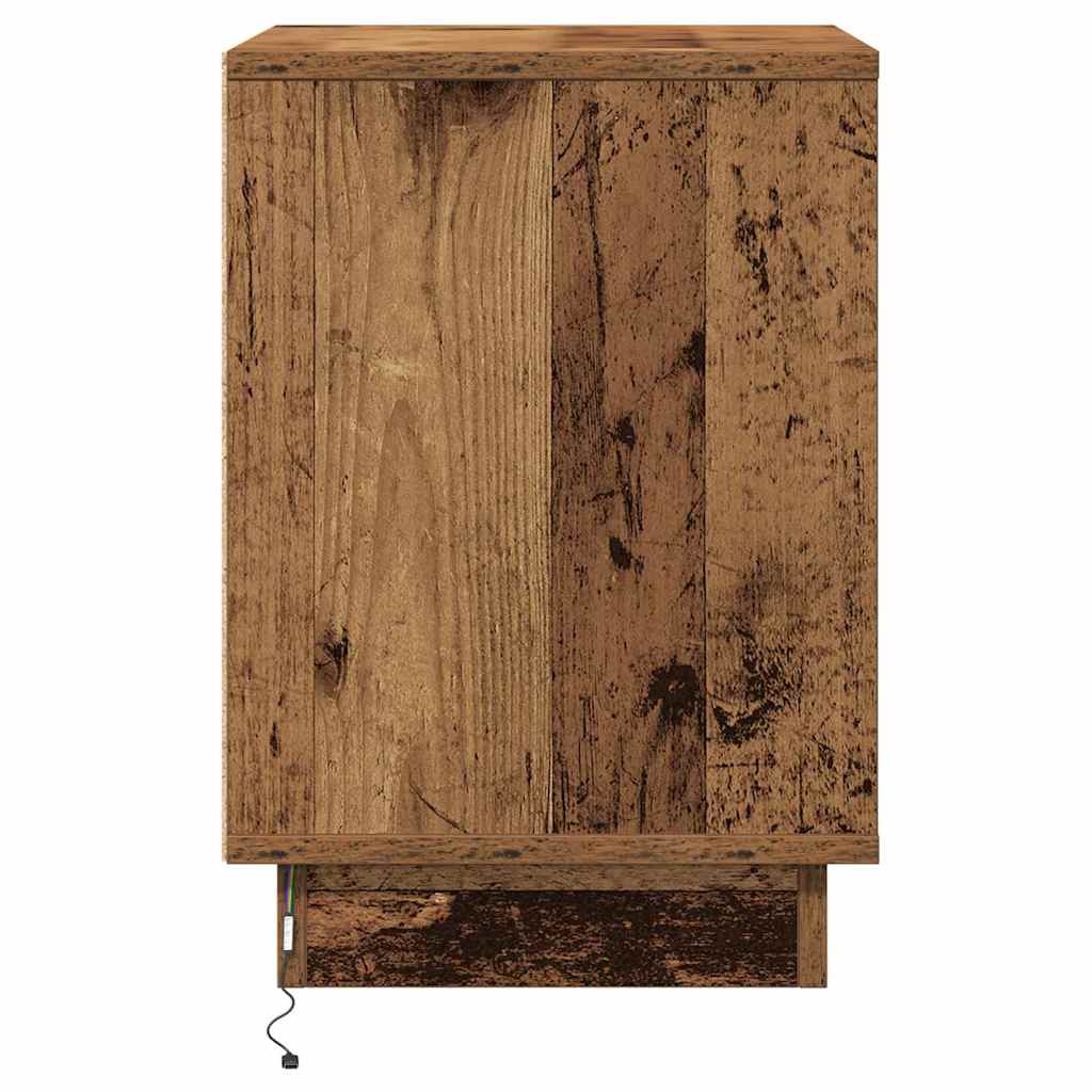 Cabinet de chevet avec Bois Ancien 39 x 34.5 x 50 cm - XIOS