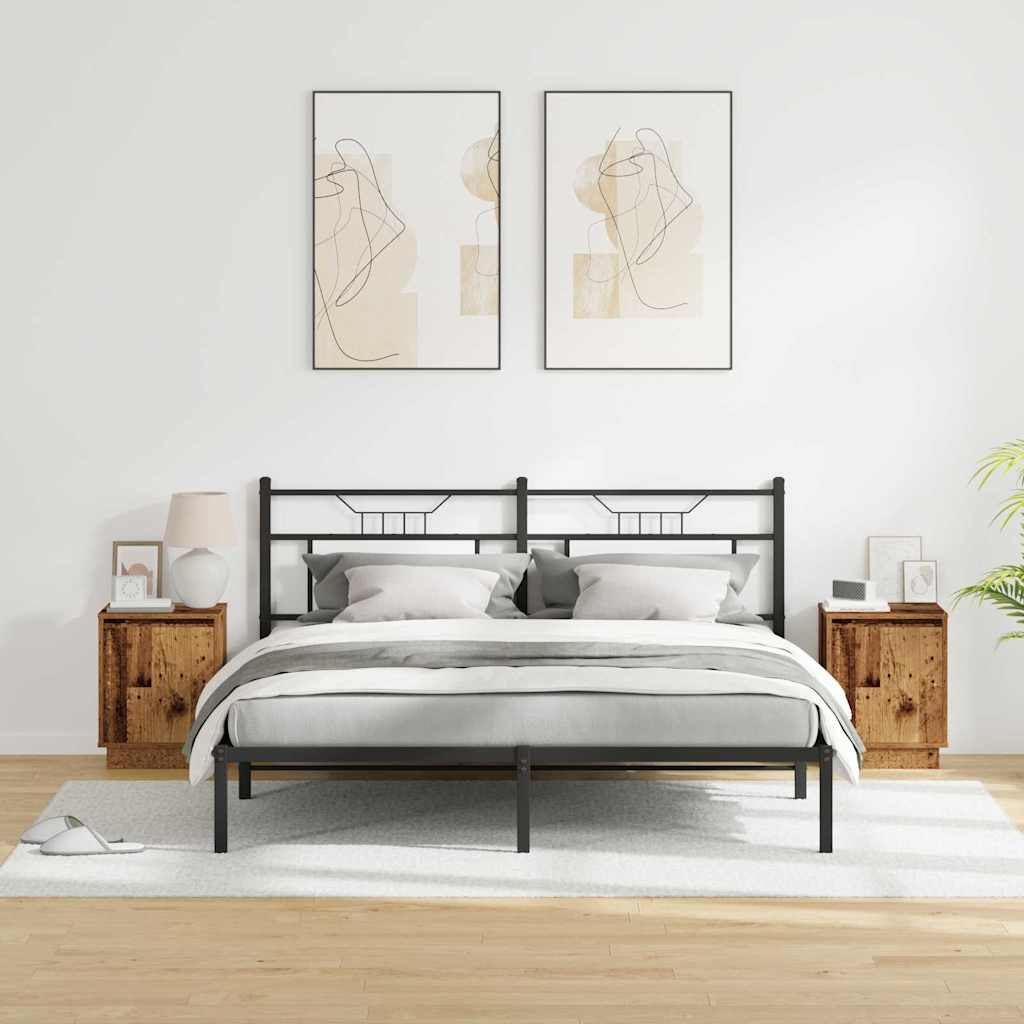 Cabinet de chevet avec 2 pcs Bois ancien 39 x 34.5 x 50 cm - XIOS