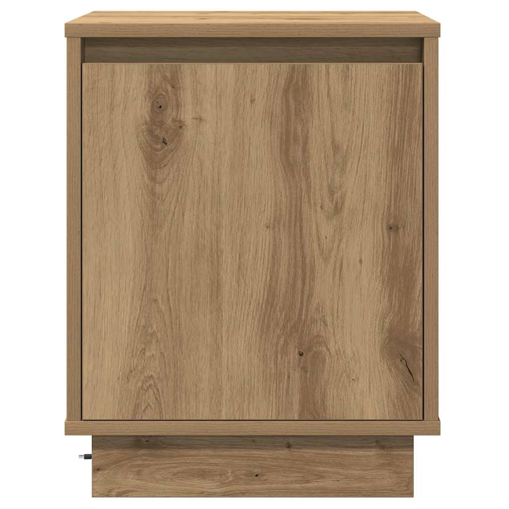 Cabinet de chevet avec chêne artisanal 39 x 34.5 x 50 cm - XIOS