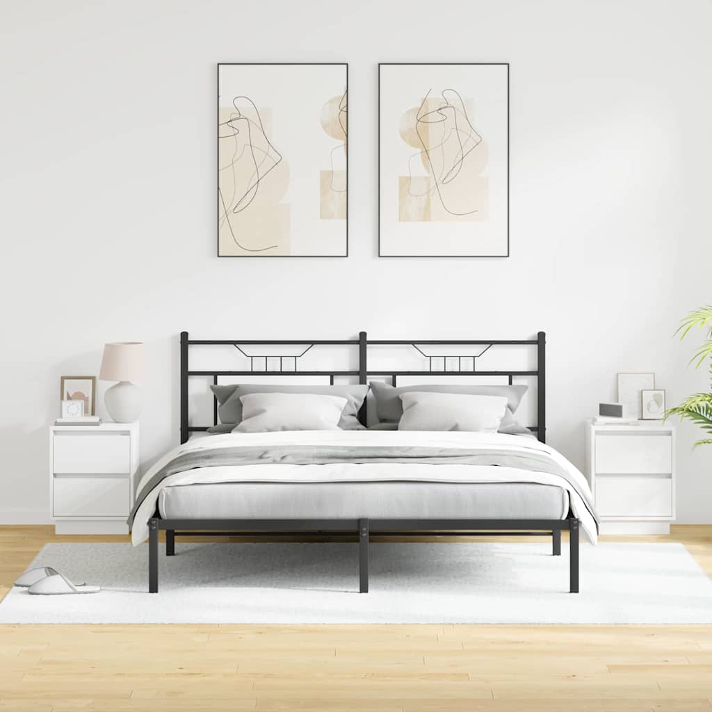 Cabinet de chevet avec tiroir 2 pcs Blanc 39 x 34.5 x 50 cm - XIOS