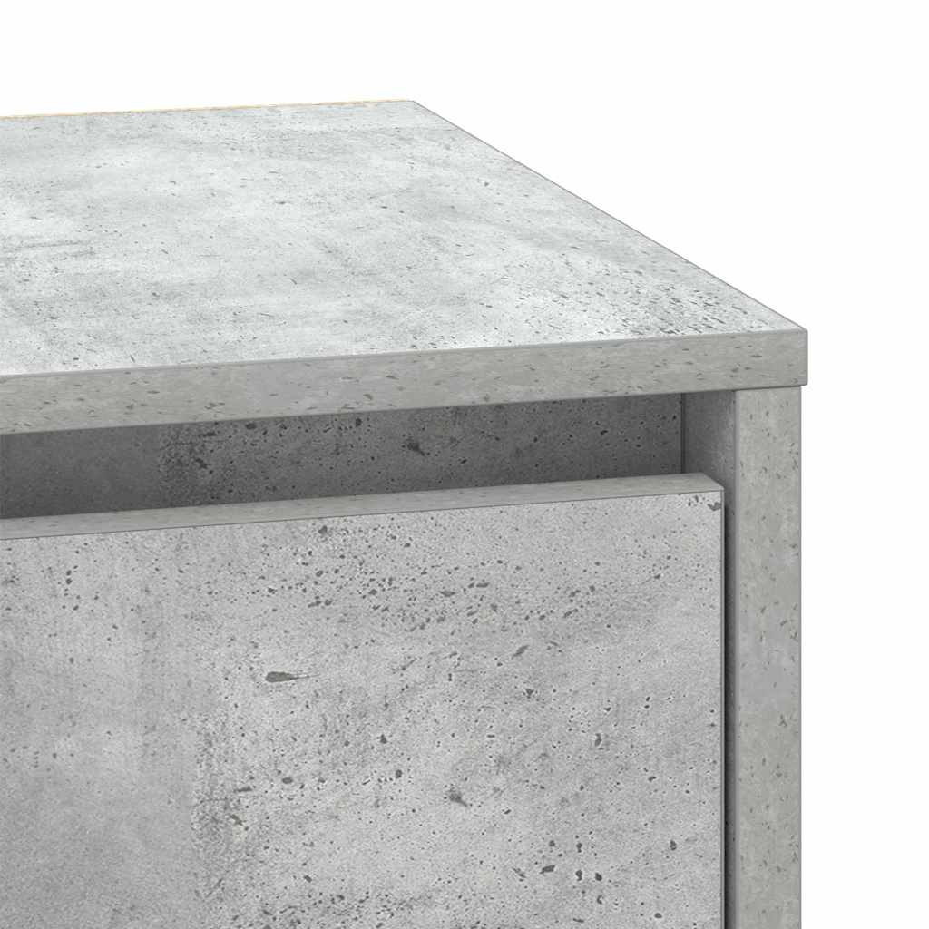 Cabinet de chevet avec 2 pcs Gris béton 39 x 34.5 x 50 cm - XIOS