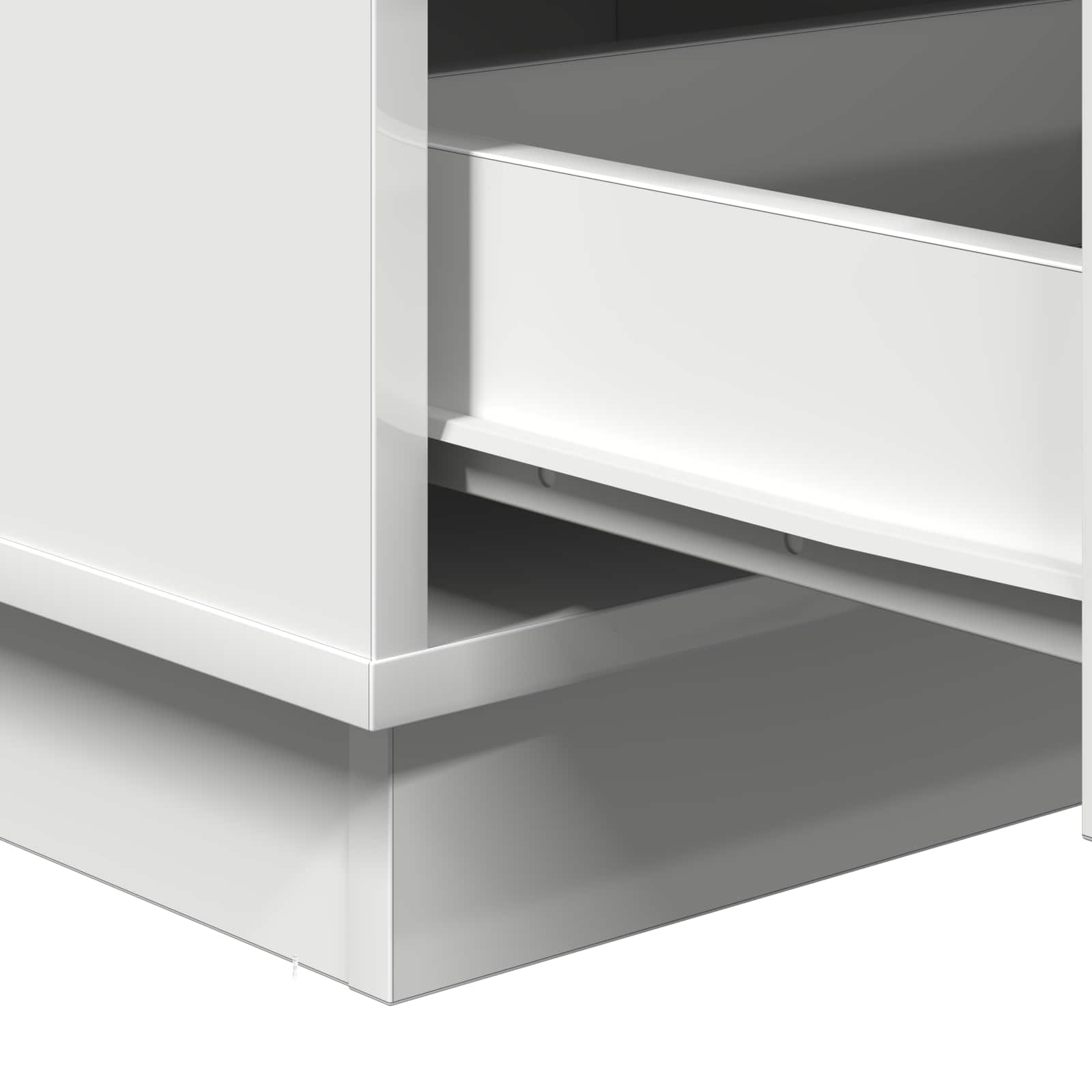 Cabinet de chevet Blanc 39 x 34,5 x 65 cm Bois d'ingénierie - XIOS
