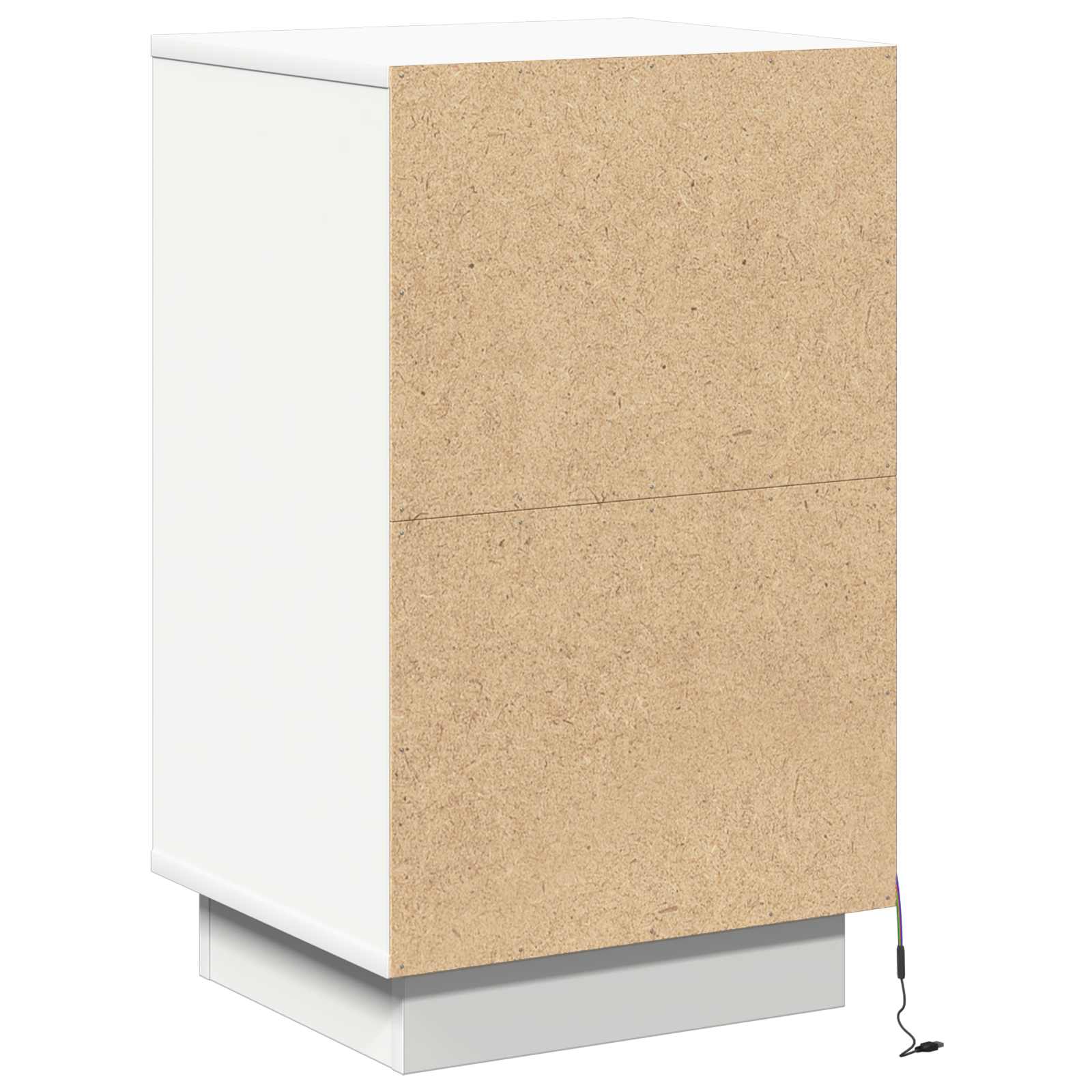 Cabinet de chevet Blanc 39 x 34,5 x 65 cm Bois d'ingénierie - XIOS