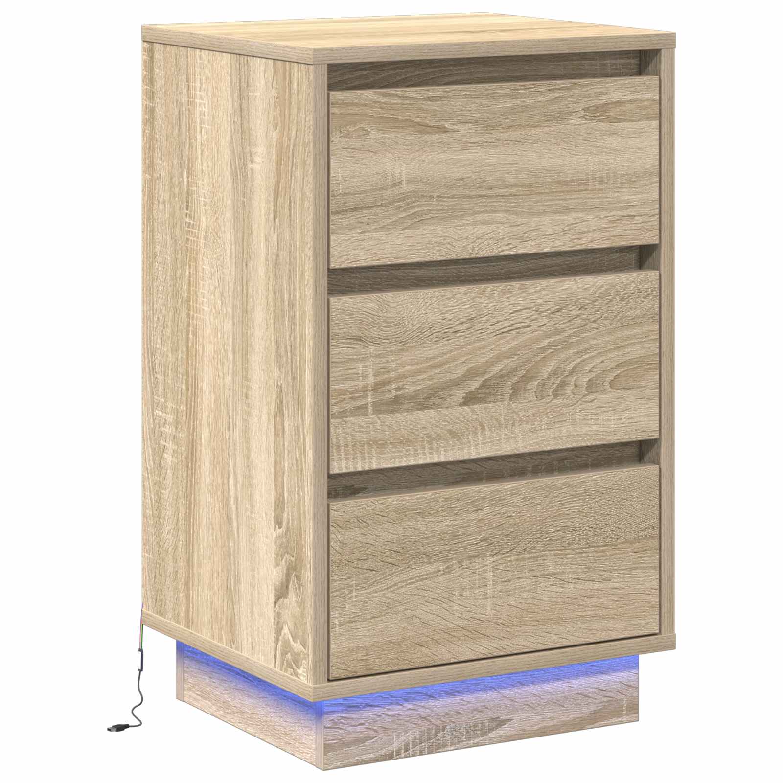 Cabinet de chevet avec tiroir Chêne Sonoma 39 x 34,5 x 65 cm - XIOS