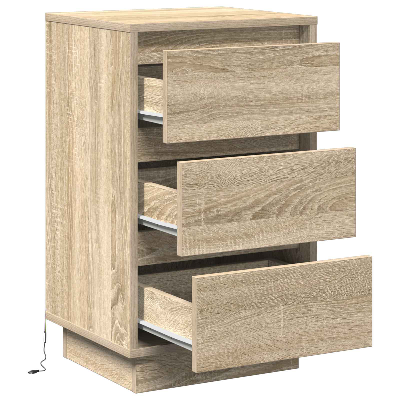 Cabinet de chevet avec tiroir Chêne Sonoma 39 x 34,5 x 65 cm - XIOS