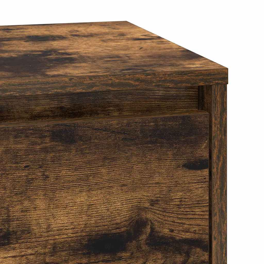 Cabinet de chevet avec tiroir avec Chêne fumé 39 x 34,5 x 65 cm - XIOS