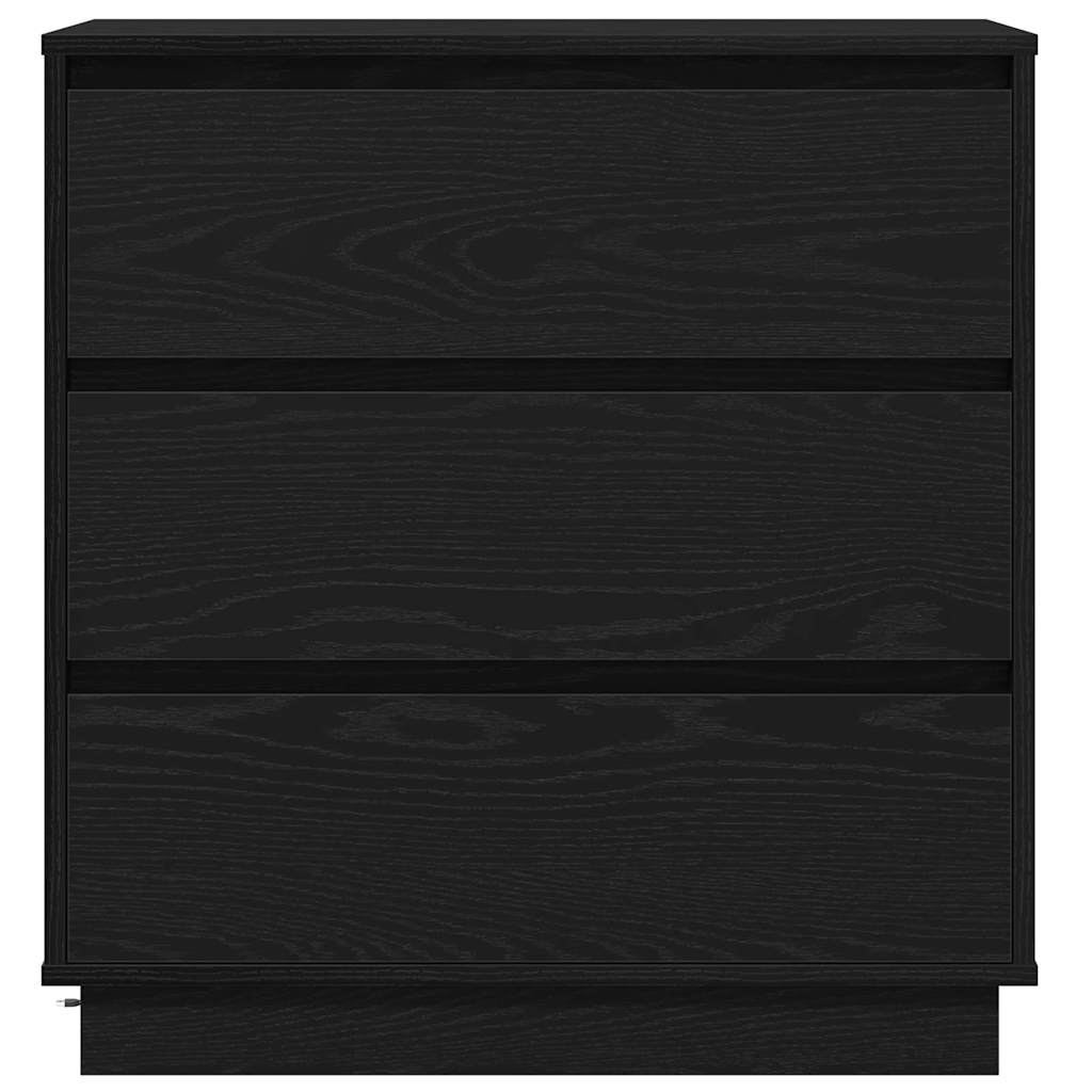 Cabinet de chevet avec Noir 71 x 34.5 x 75 cm Bois d'ingénierie - XIOS