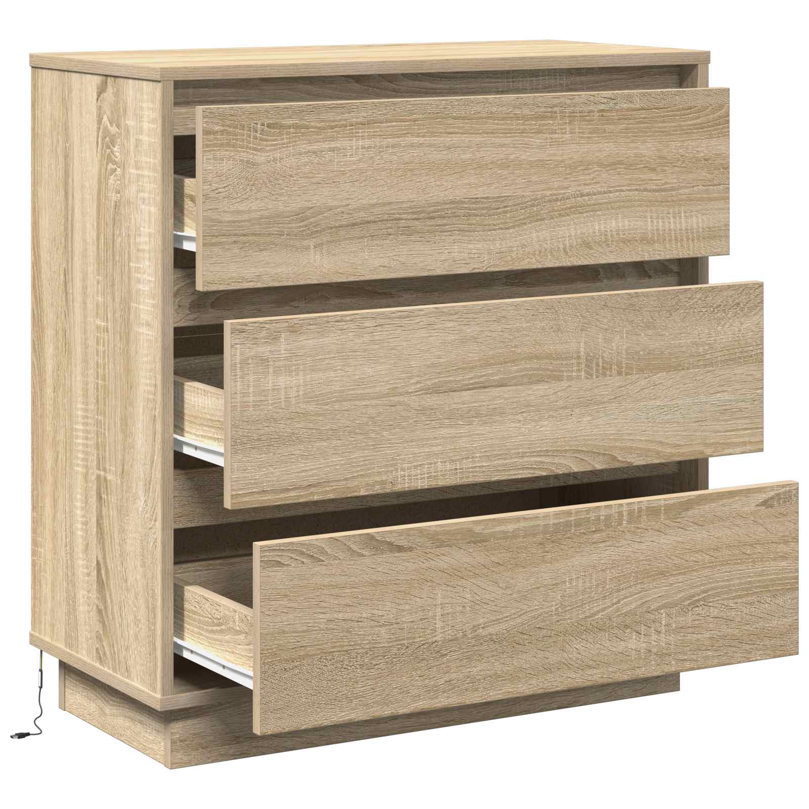 Cabinet de chevet avec tiroir Chêne Sonoma 71 x 34,5 x 75 cm - XIOS