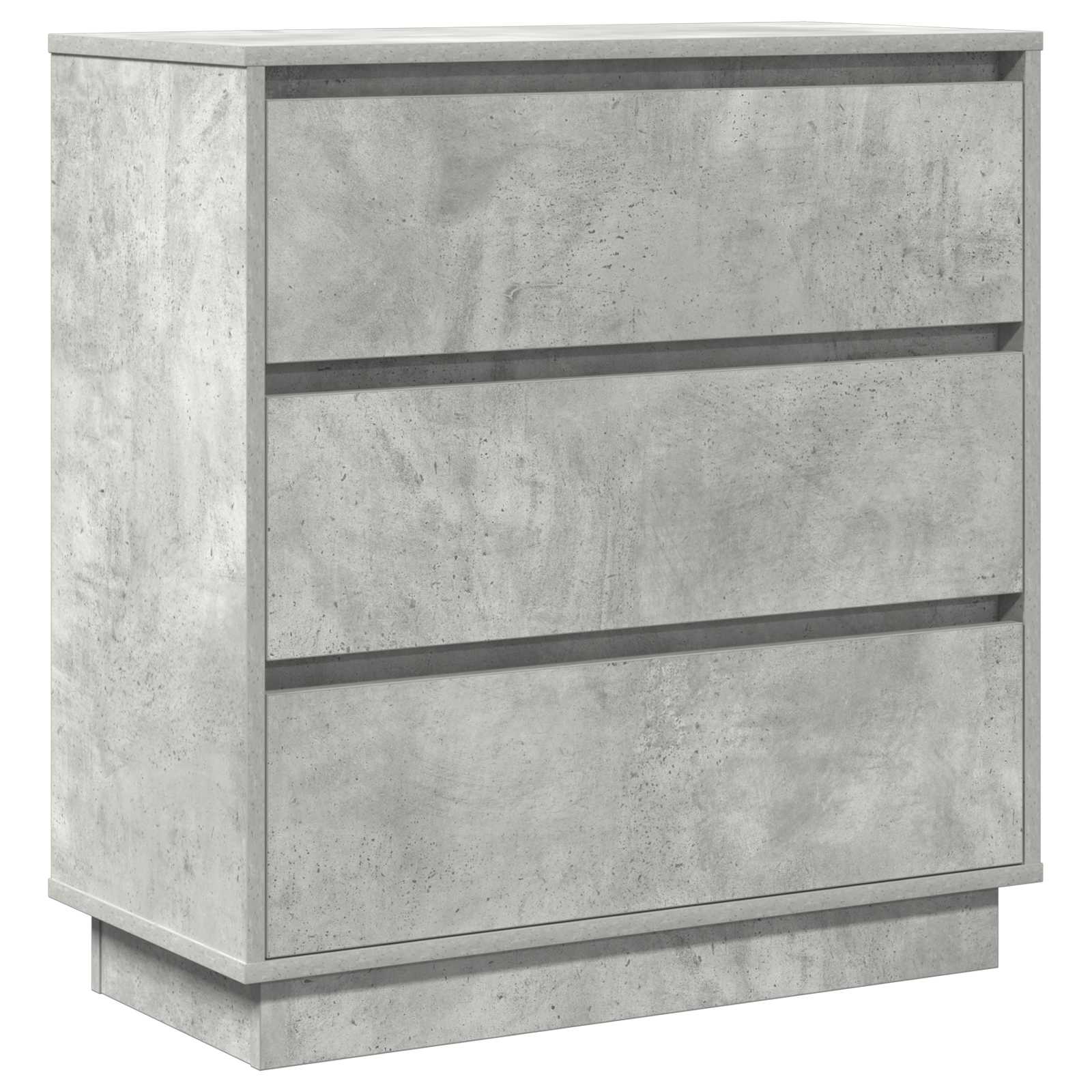 Cabinet de chevet avec tiroir Gris béton 71 x 34,5 x 75 cm - XIOS